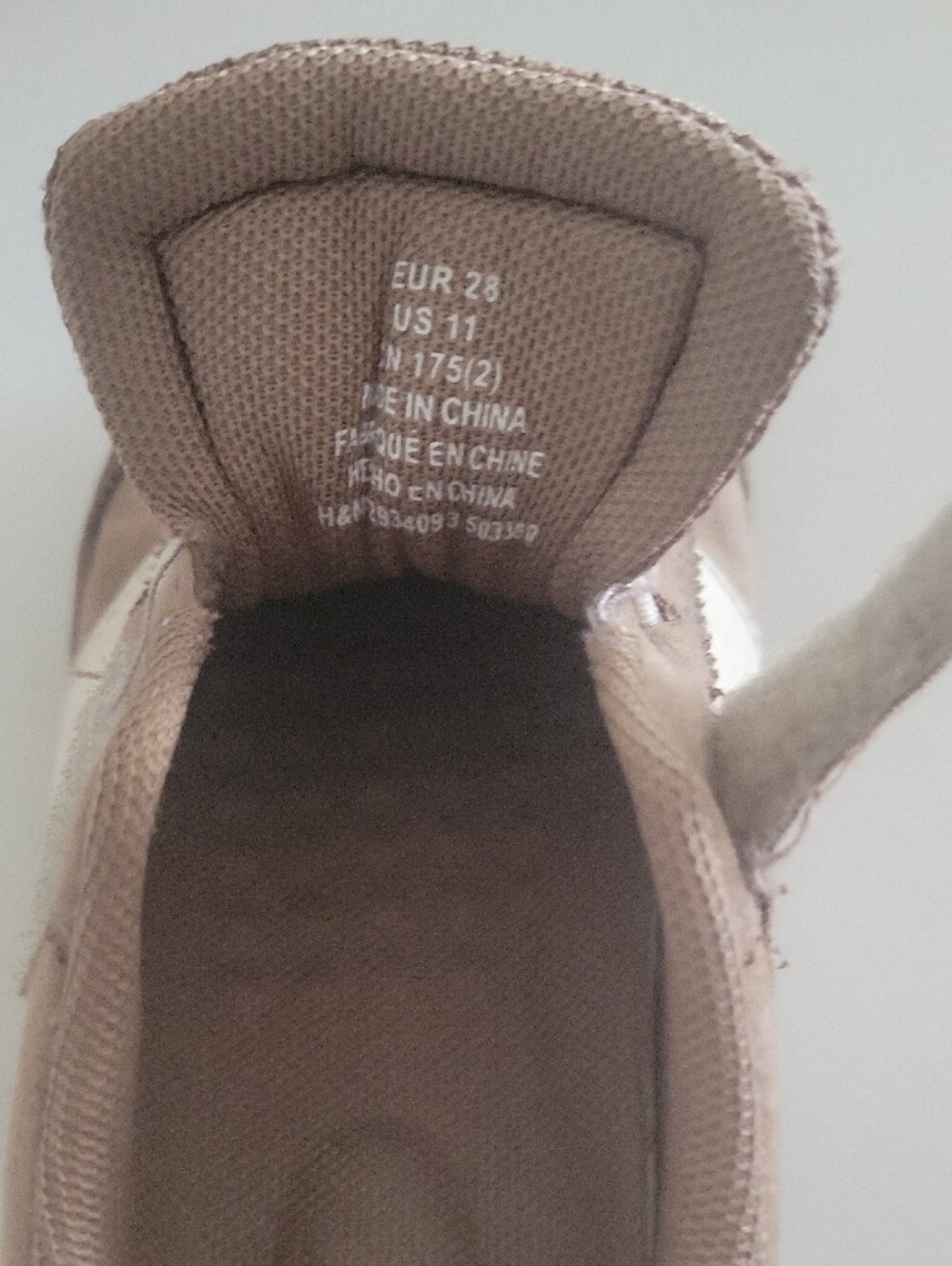 H&M Mauve Pink Suede Kids Sneakers with White Accents - Picture 7 of 8